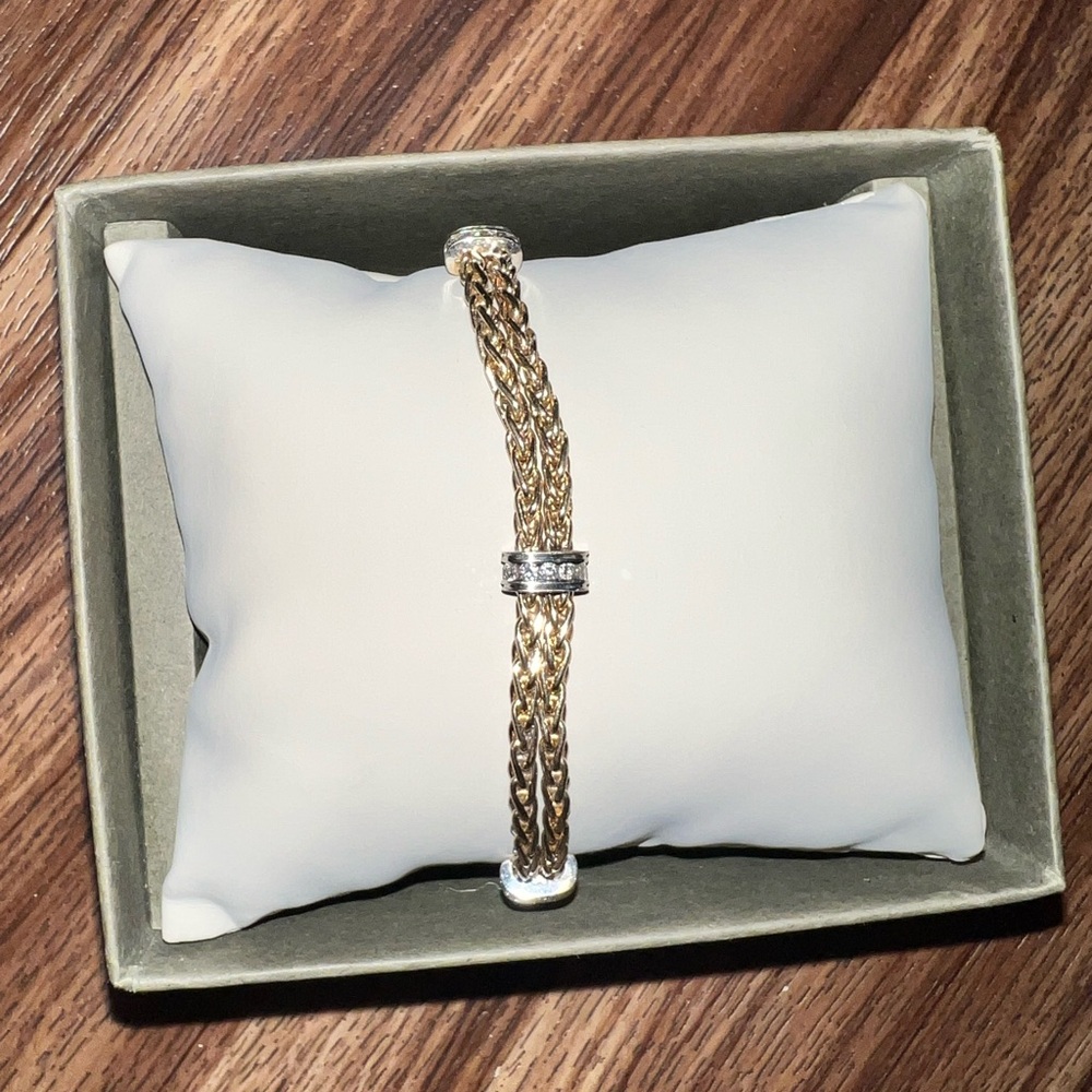 Elegant Gold and Silver Bracelet